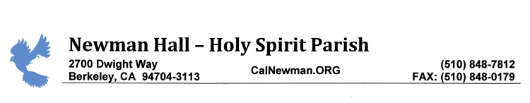 Newman Hall-Holy Spirit Parish logo