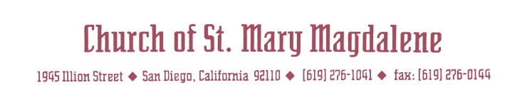 Home - St. Mary Magdalene - Faith Direct