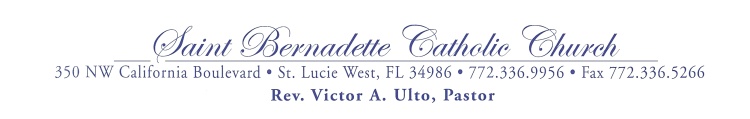St. Bernadette Catholic Church logo