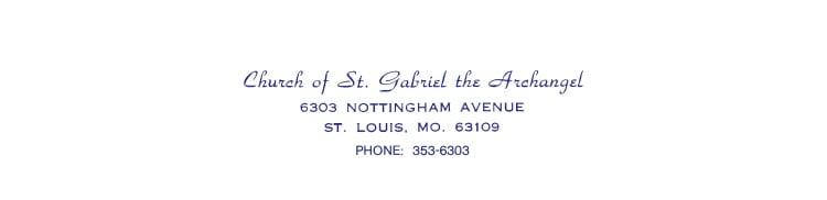 St. Gabriel the Archangel Parish logo