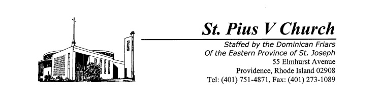 St. Pius V Church logo