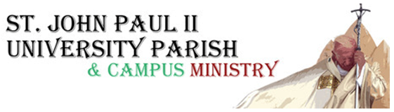 Saint John Paul II University Parish logo