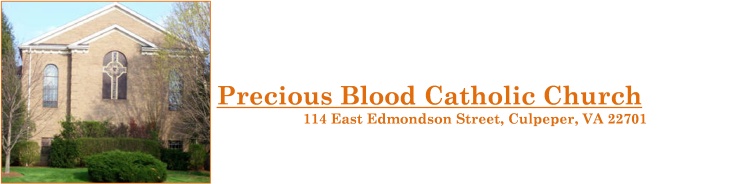 Precious Blood Catholic Church logo